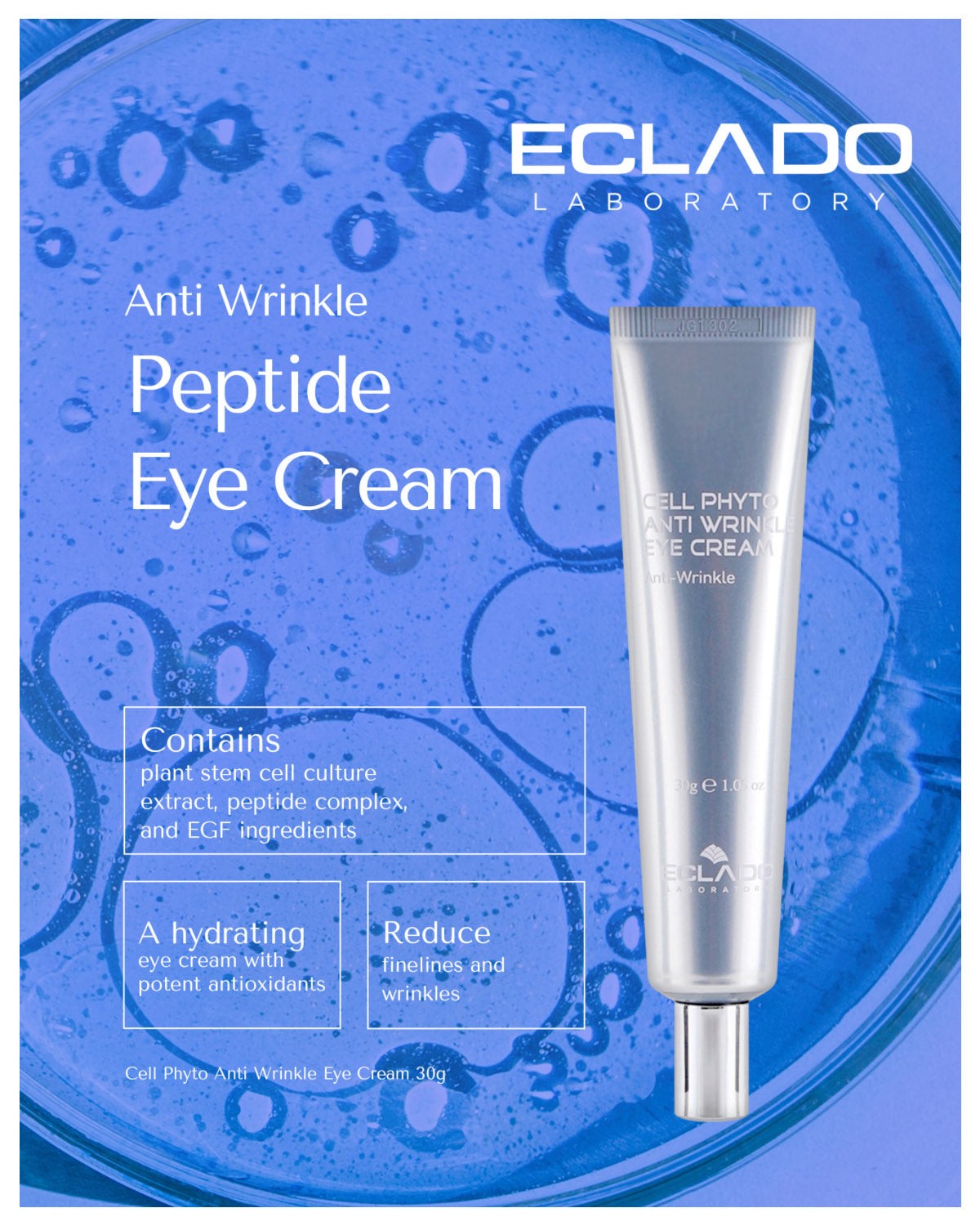 ECLADO Cell Phyto Anti-Wrinkle Eye Cream 30g